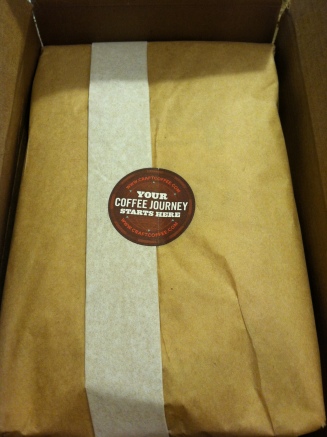 Craft Coffee monthly un-boxing.